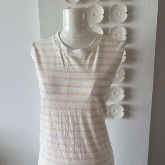 Everlane Sleeveless Midi Dress – Cream & White Stripes – XL - Picture 7 of 7